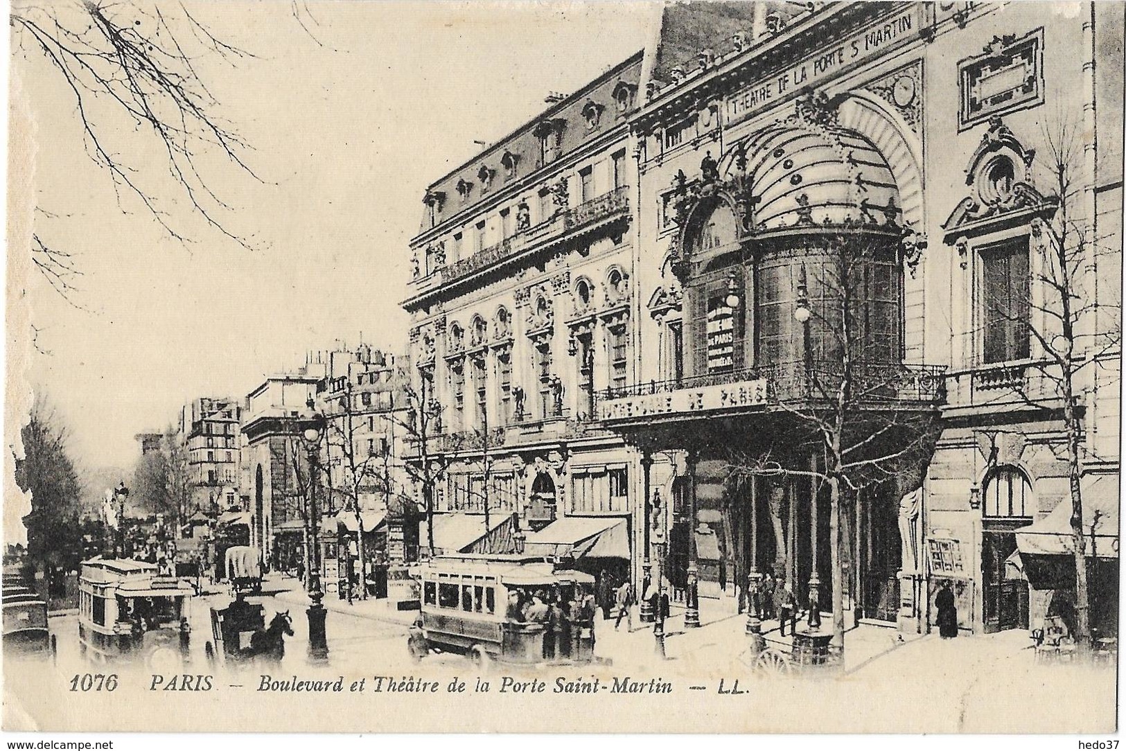 Paris - Boulevard et Théâtre de la Porte Saint-Martin