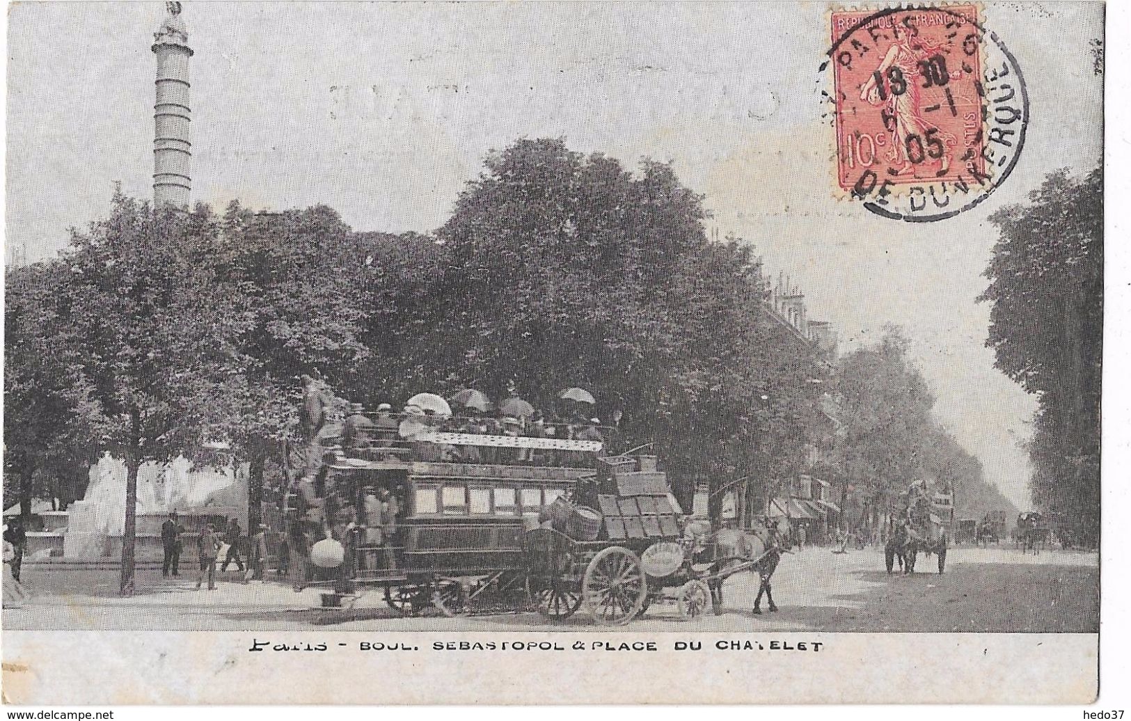 Paris - Boulevard Sebatopol & Place du Chatelet