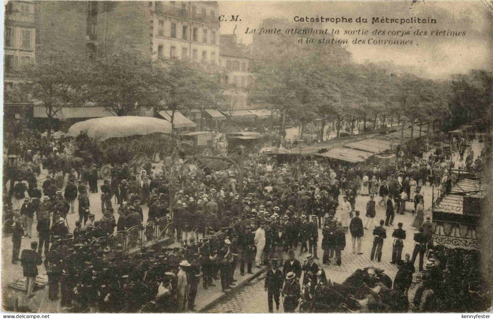 Paris - Catastrophe du Metropolitain