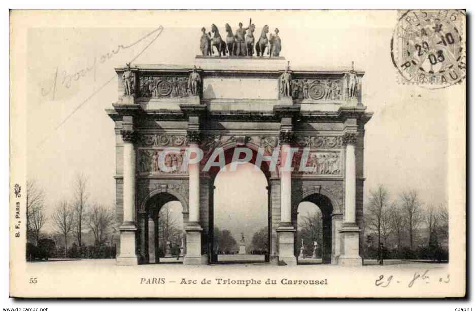 Paris CPA Arc de Triomphe du Carrousel