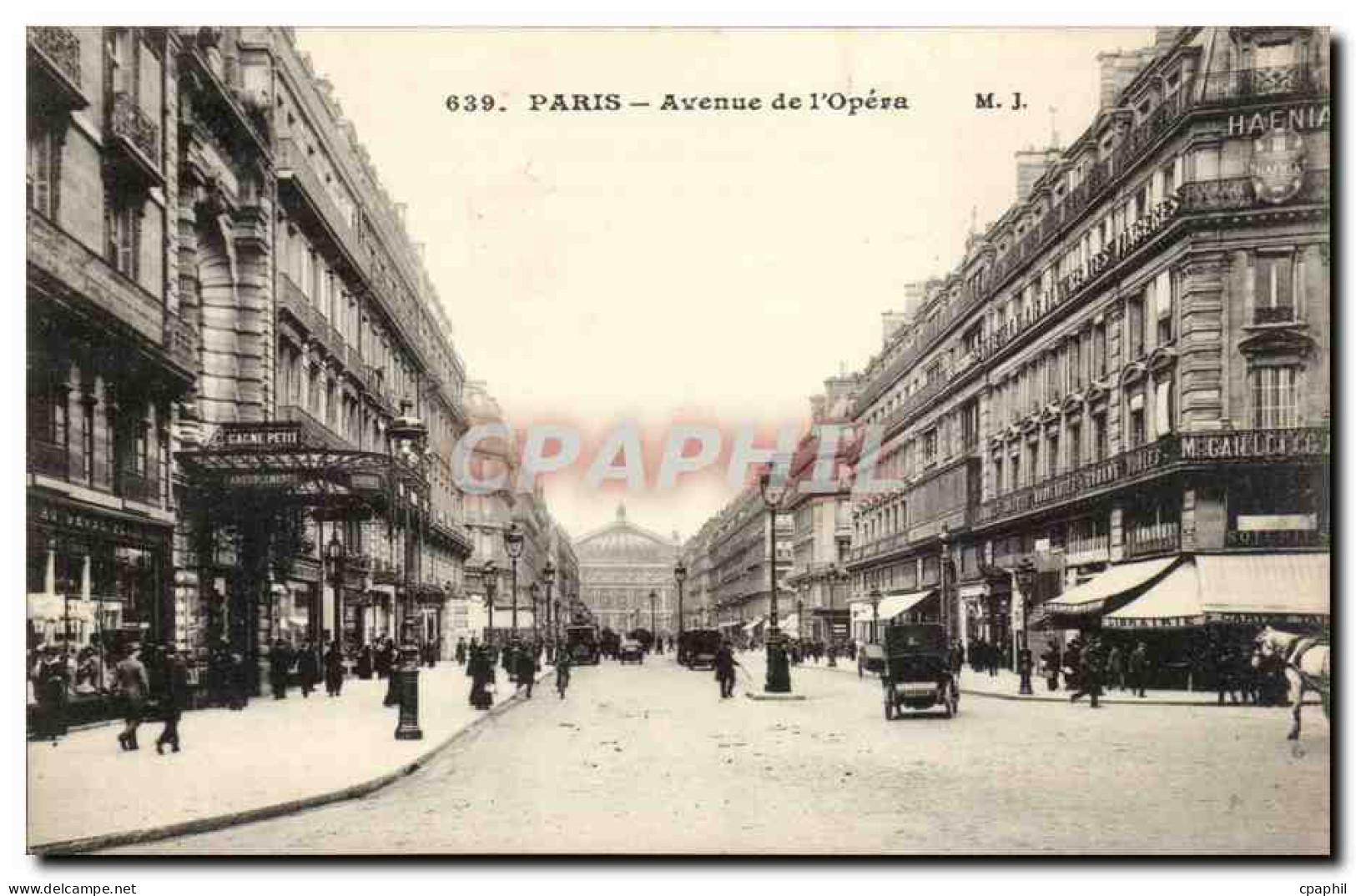 Paris CPA Avenue de l'opera