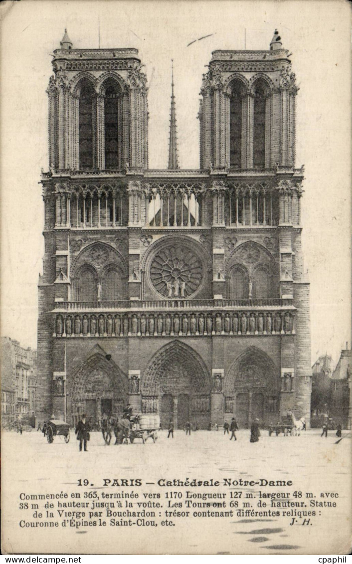 Paris CPA CAthedrale Notre DAme