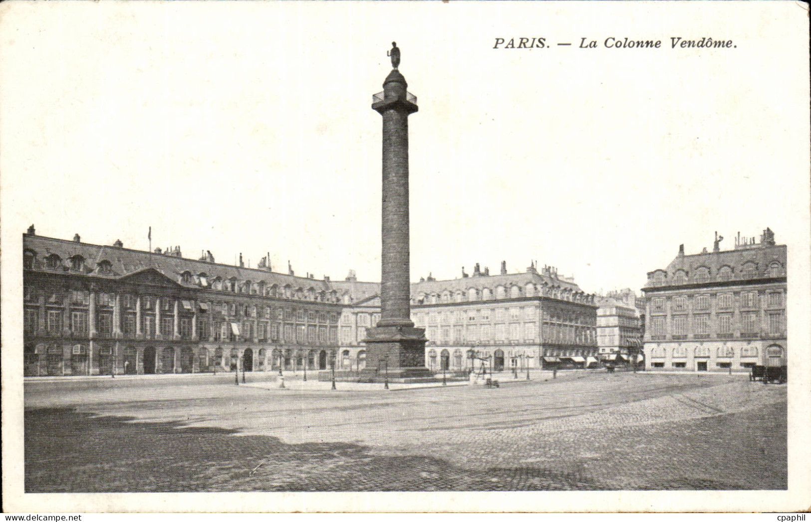 Paris CPA Colonne Vendome