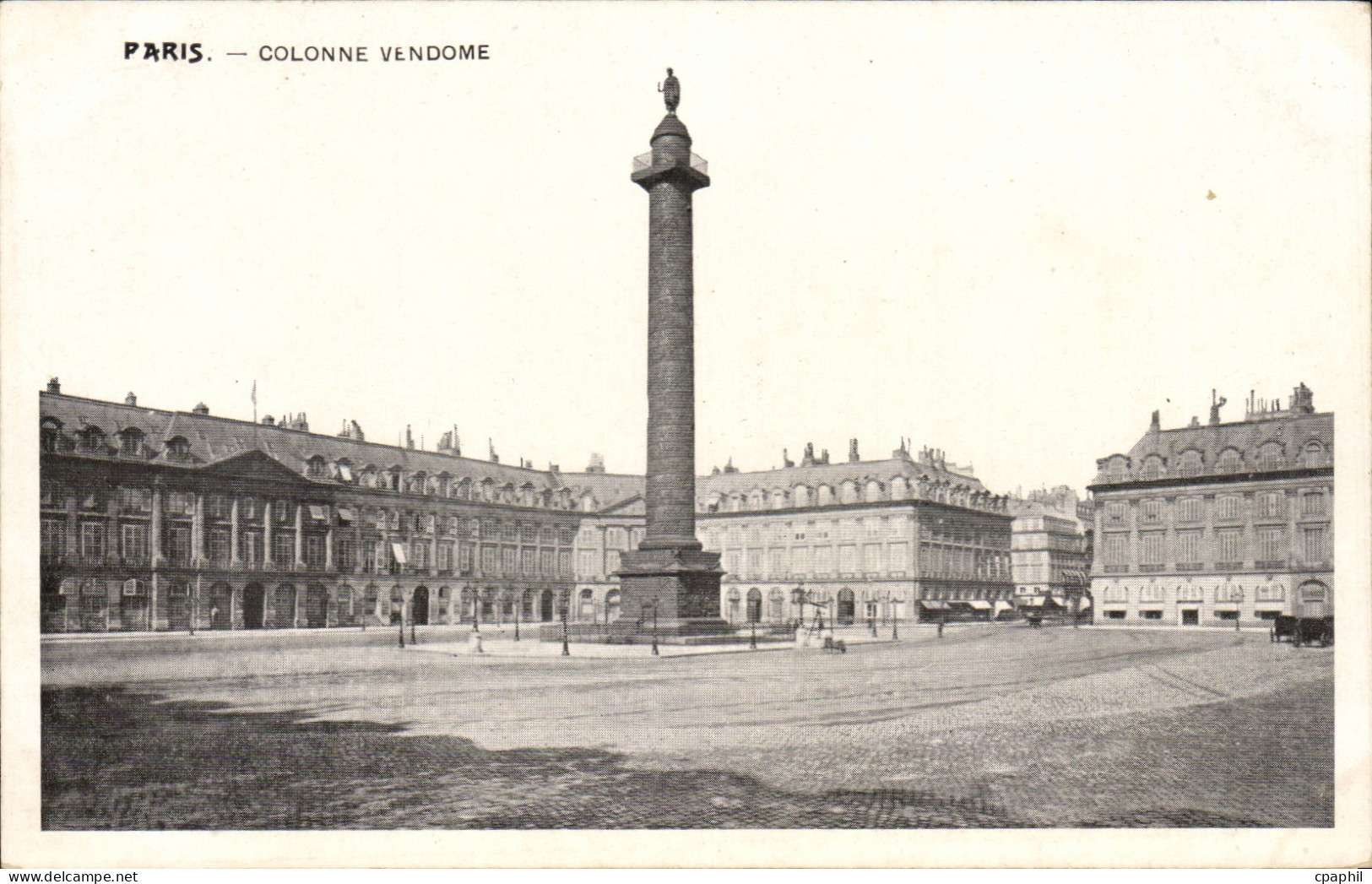 Paris CPA Colonne Vendome