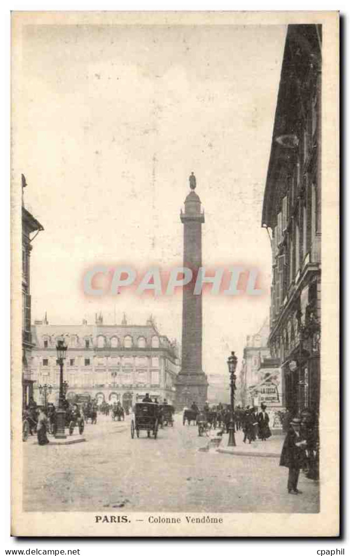 Paris CPA Colonne Vendome