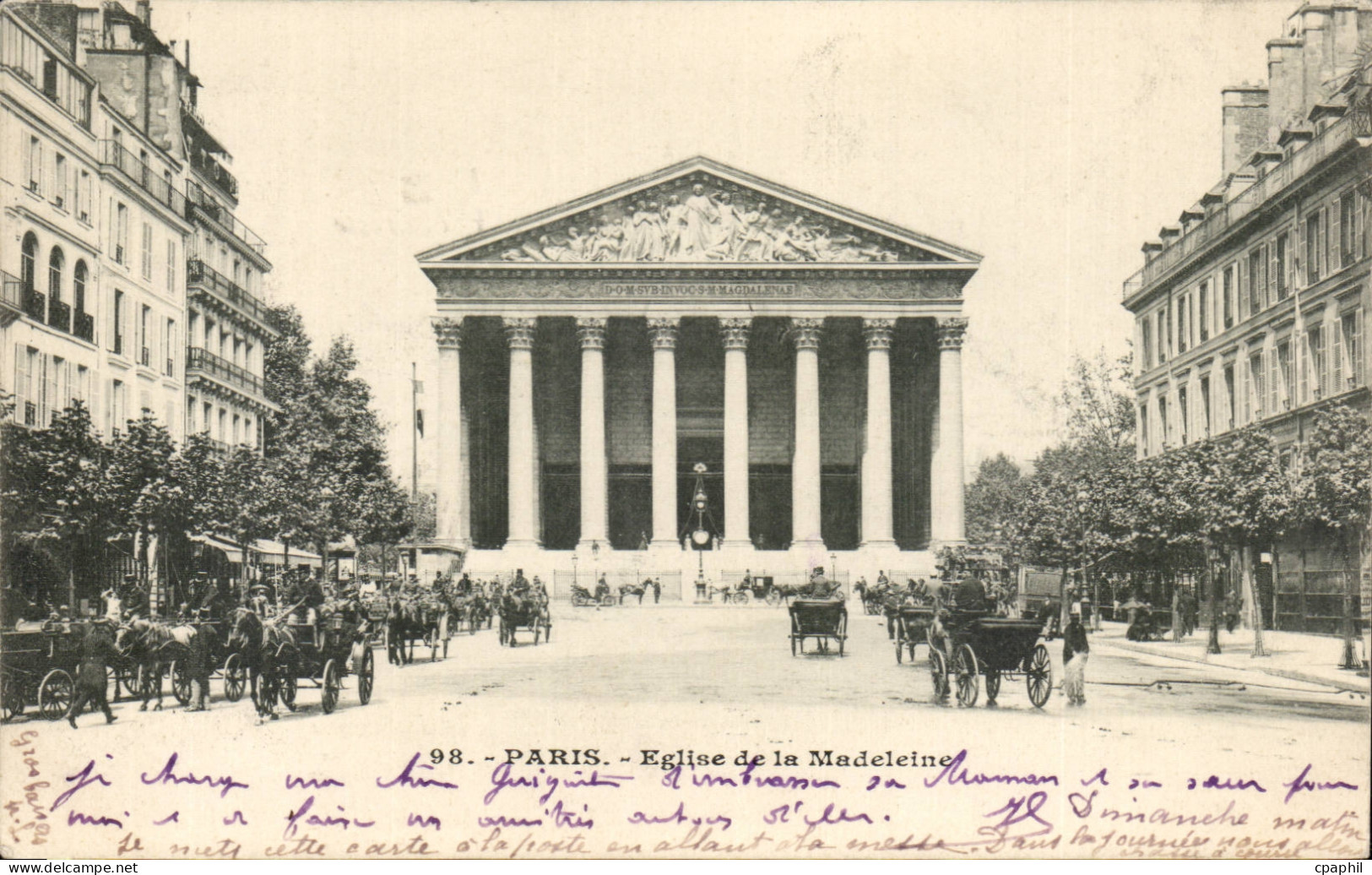 Paris CPA Eglise de la Madeleine