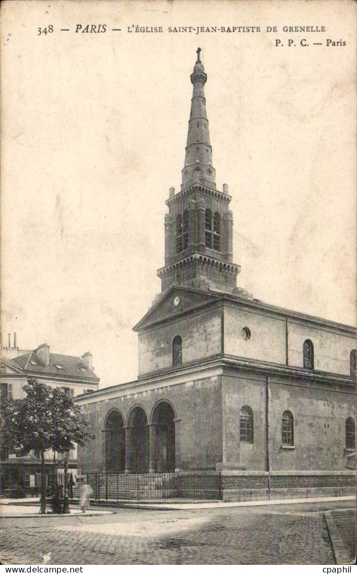 Paris CPA Eglise Saint Jean Baptiste de Grenelle