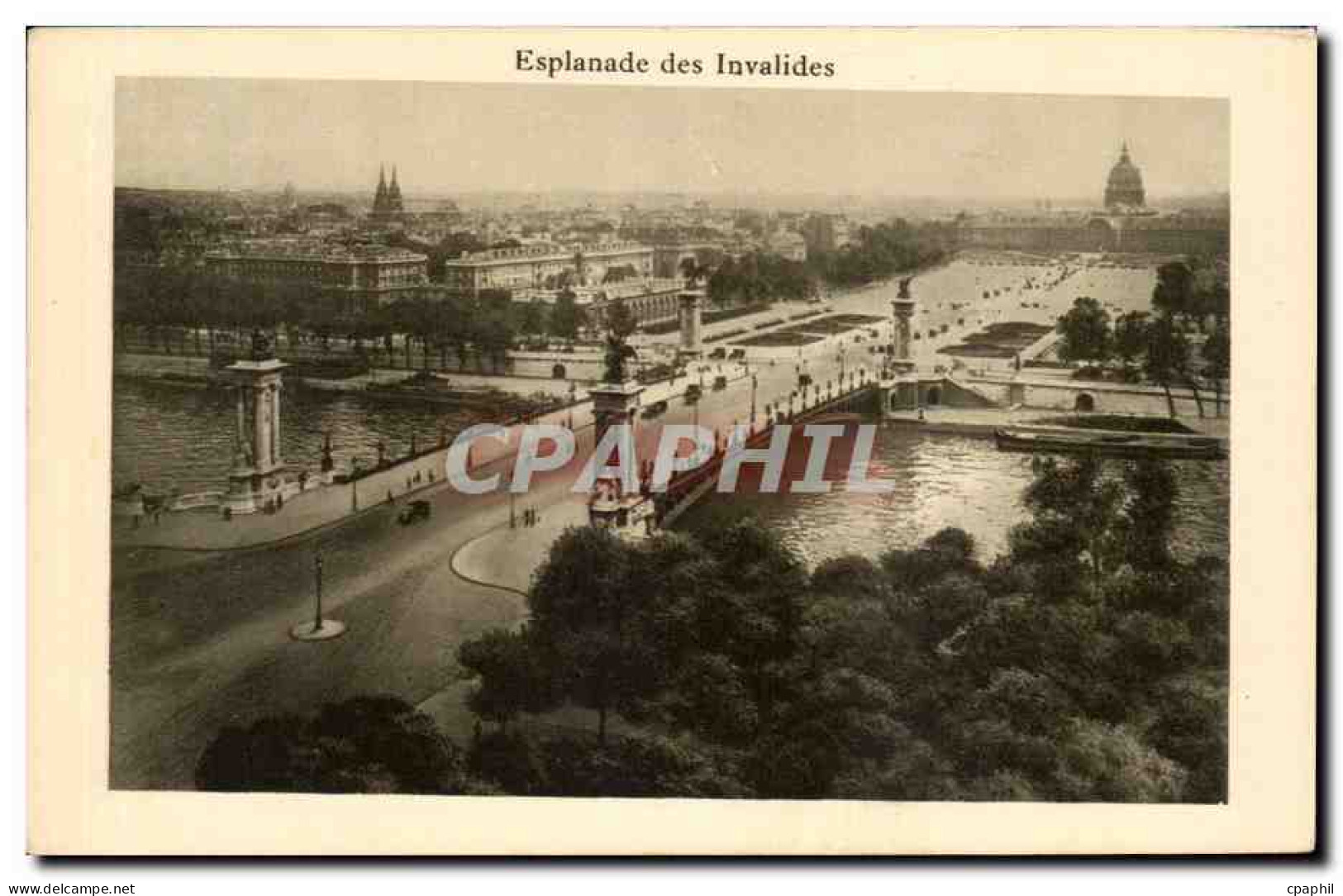 Paris CPA Esplanade des Invalides