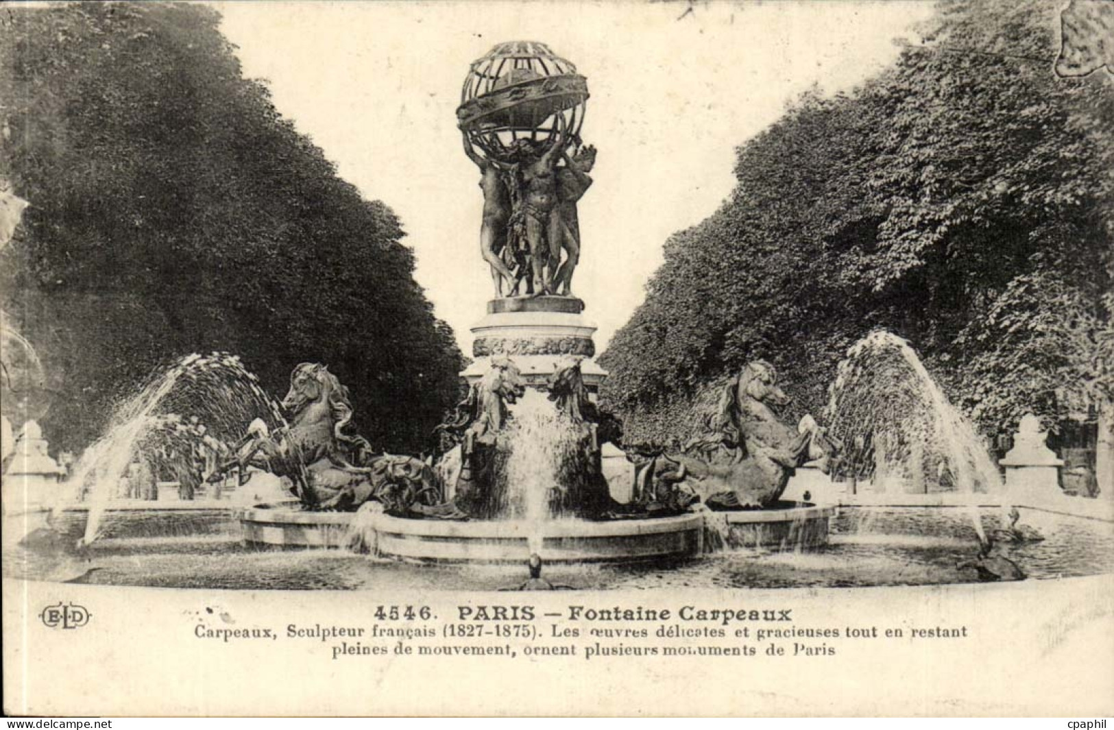 Paris CPA Fontaine CArpeaux