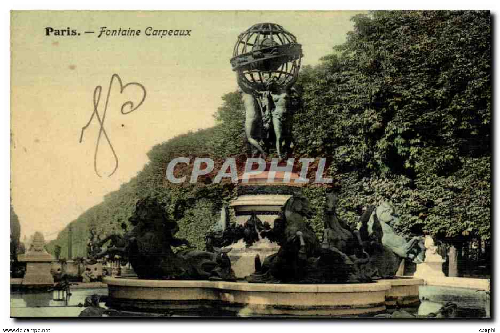 Paris CPA Fontaine Carpeaux (Luxembourg)