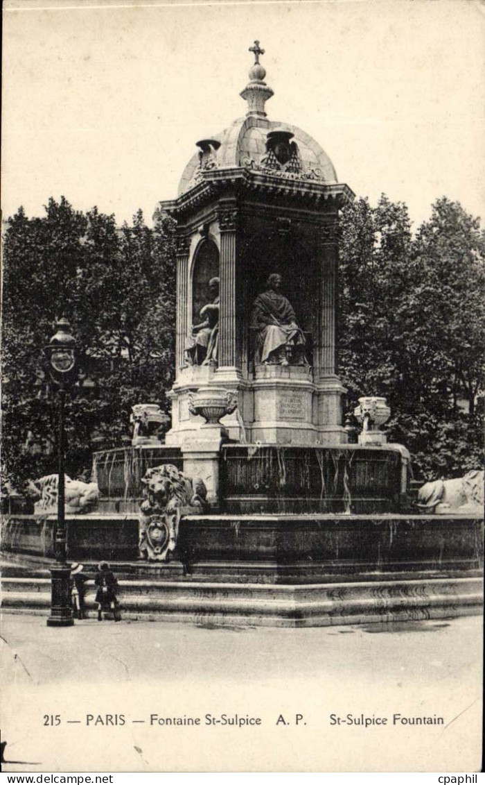 Paris CPA Fontaine Saint Sulpice