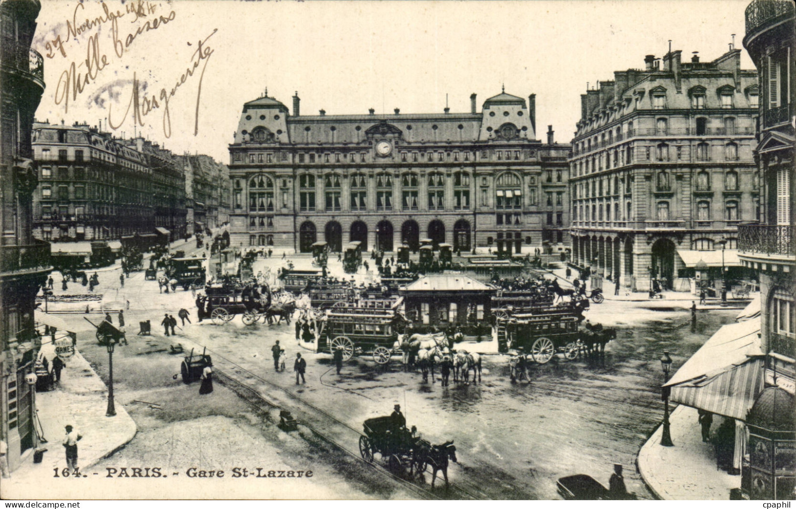 Paris CPA Gare St lazare
