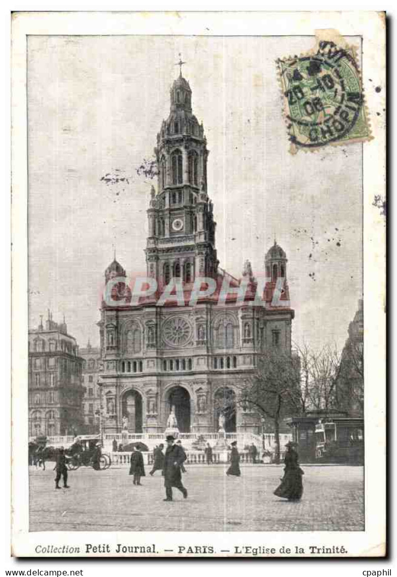 Paris CPA l'eglise de la Trinite