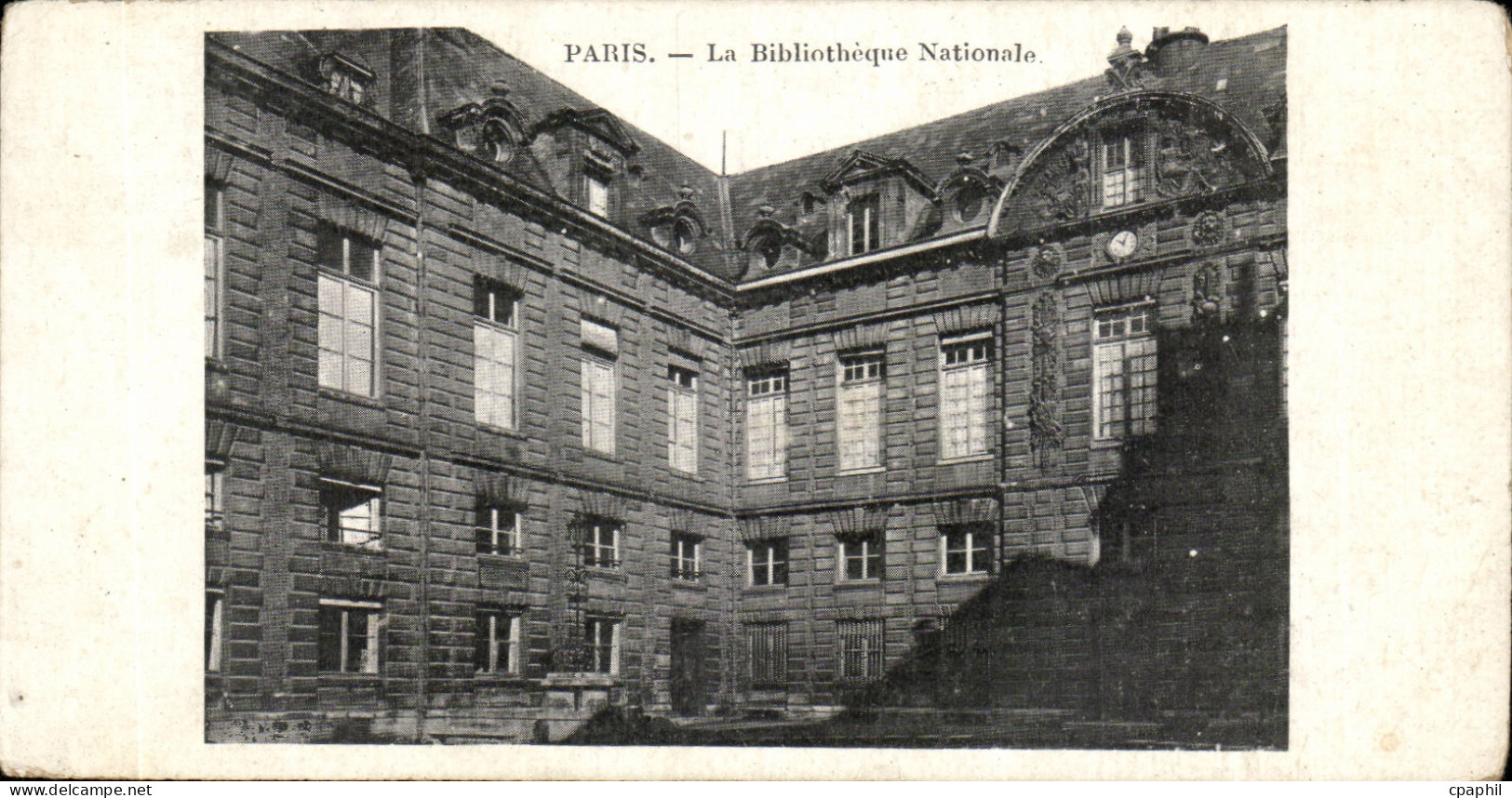 Paris CPA La bibliotheque nationale (library)
