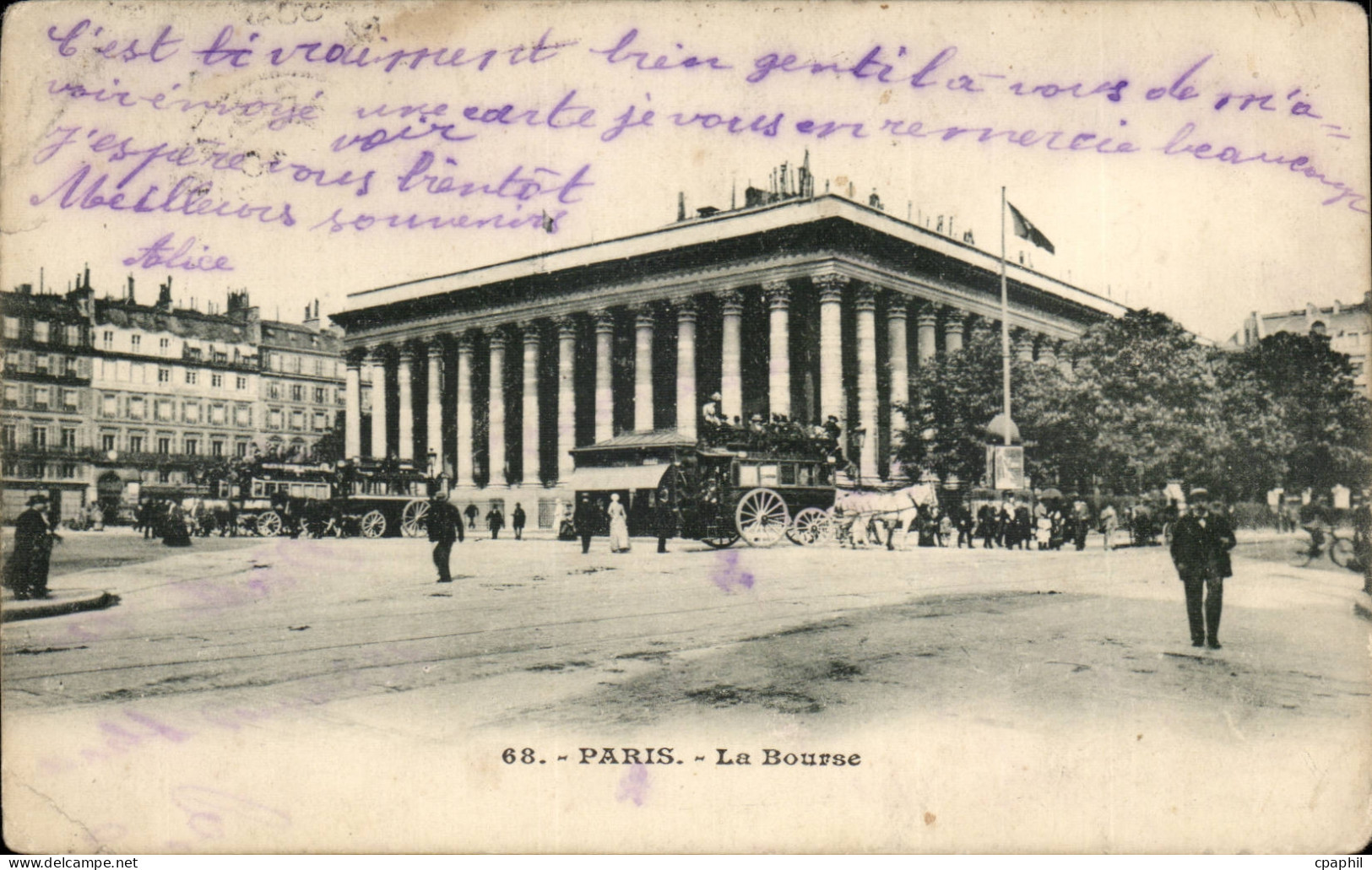 Paris CPA La Bourse