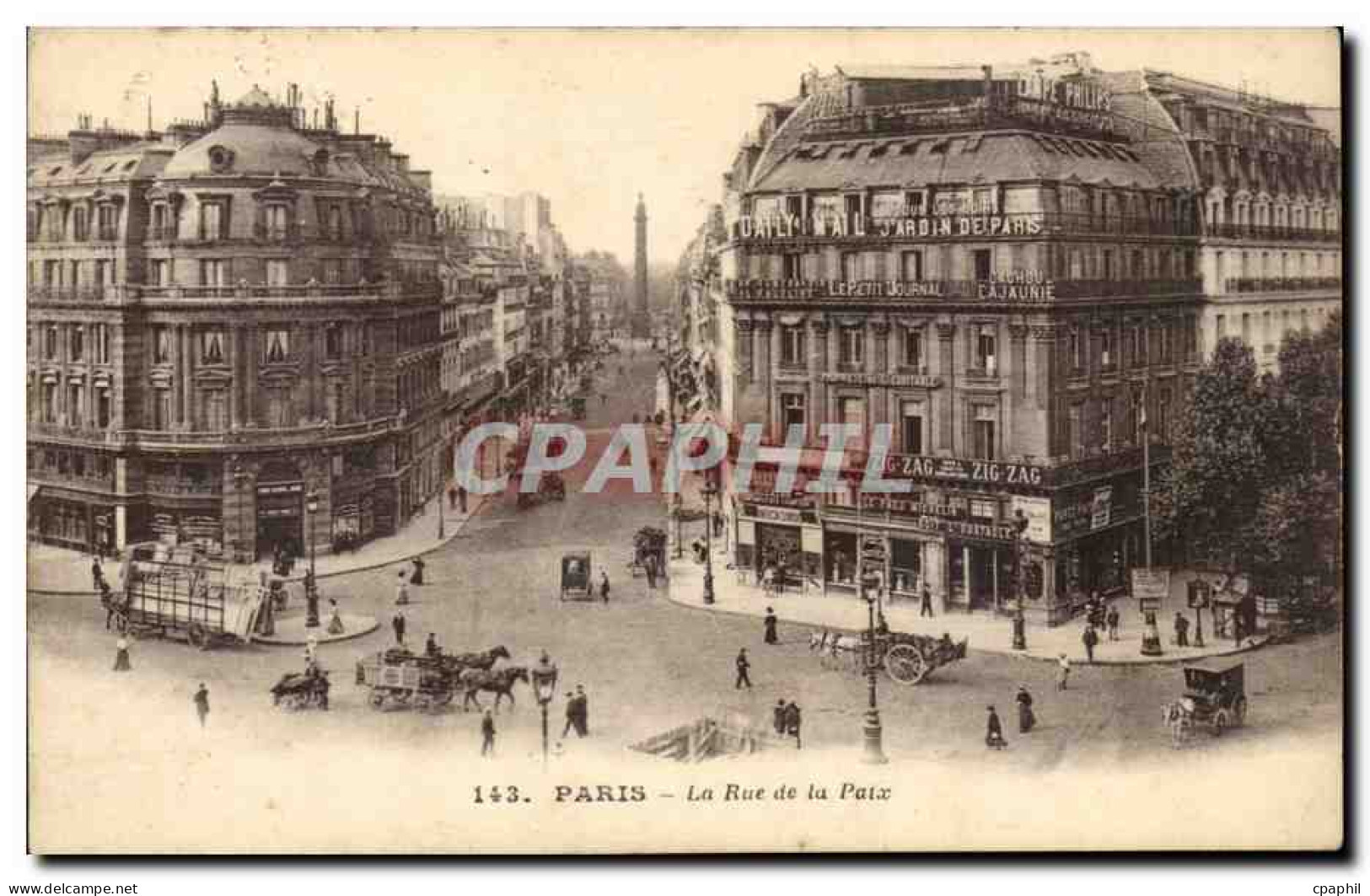 Paris CPA La rue de la Paix
