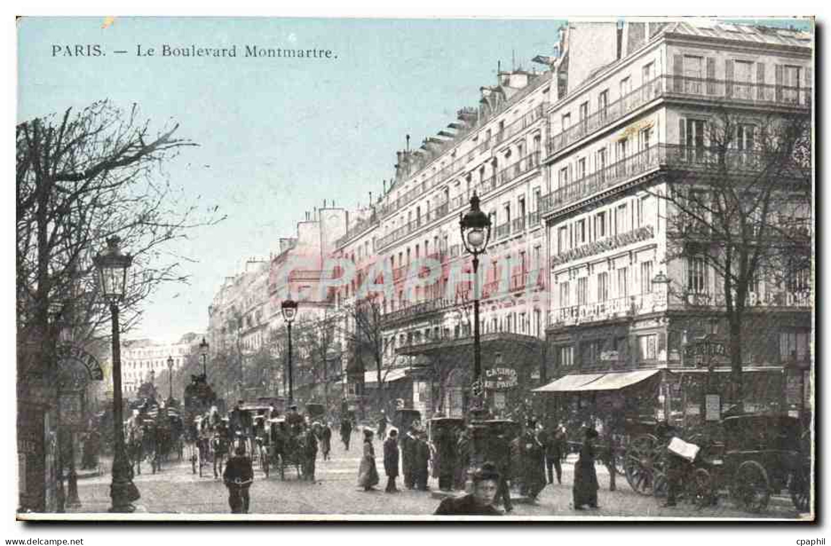 Paris CPA Le boulevard Montmartre