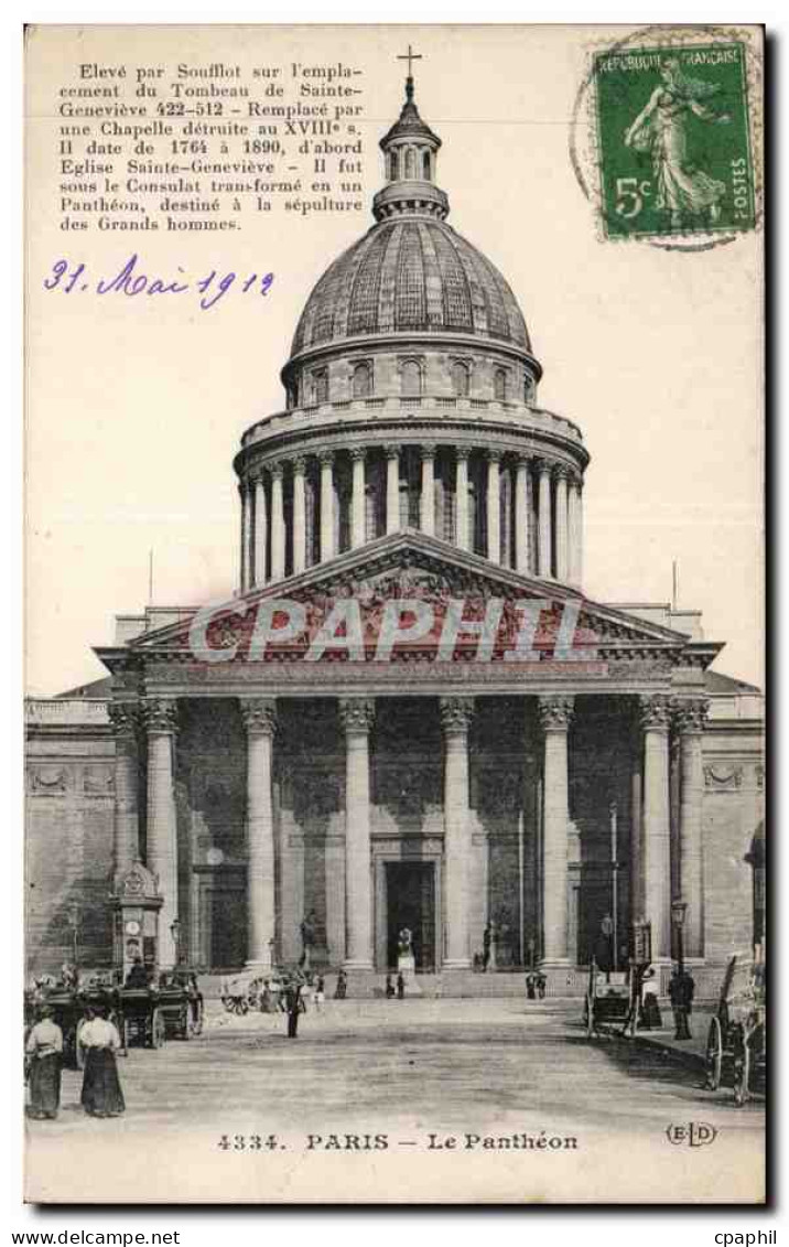 Paris CPA Le Pantheon
