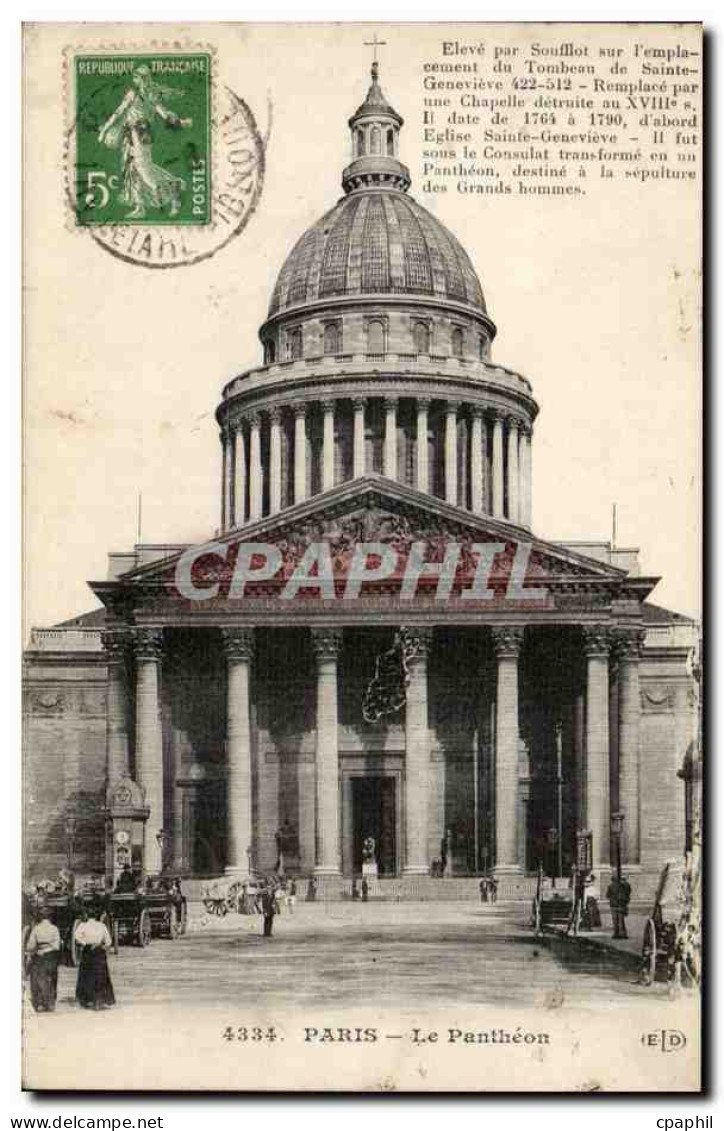 Paris CPA Le pantheon