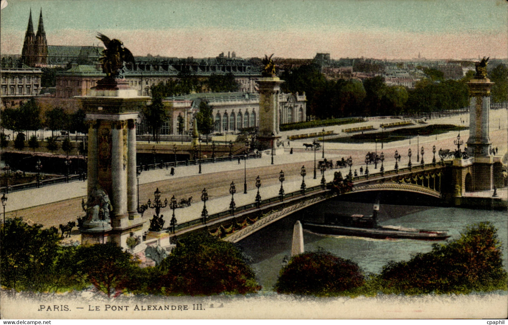 Paris CPA Le pont Alexandre III