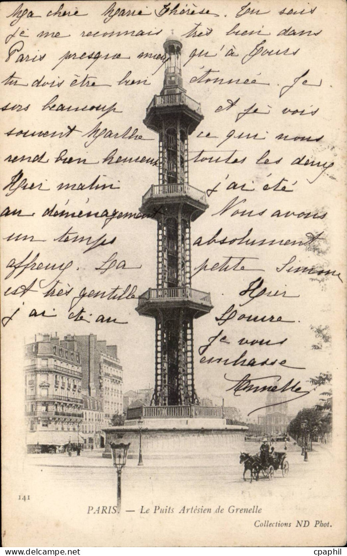 Paris CPA Le puits artesien de Grenelle