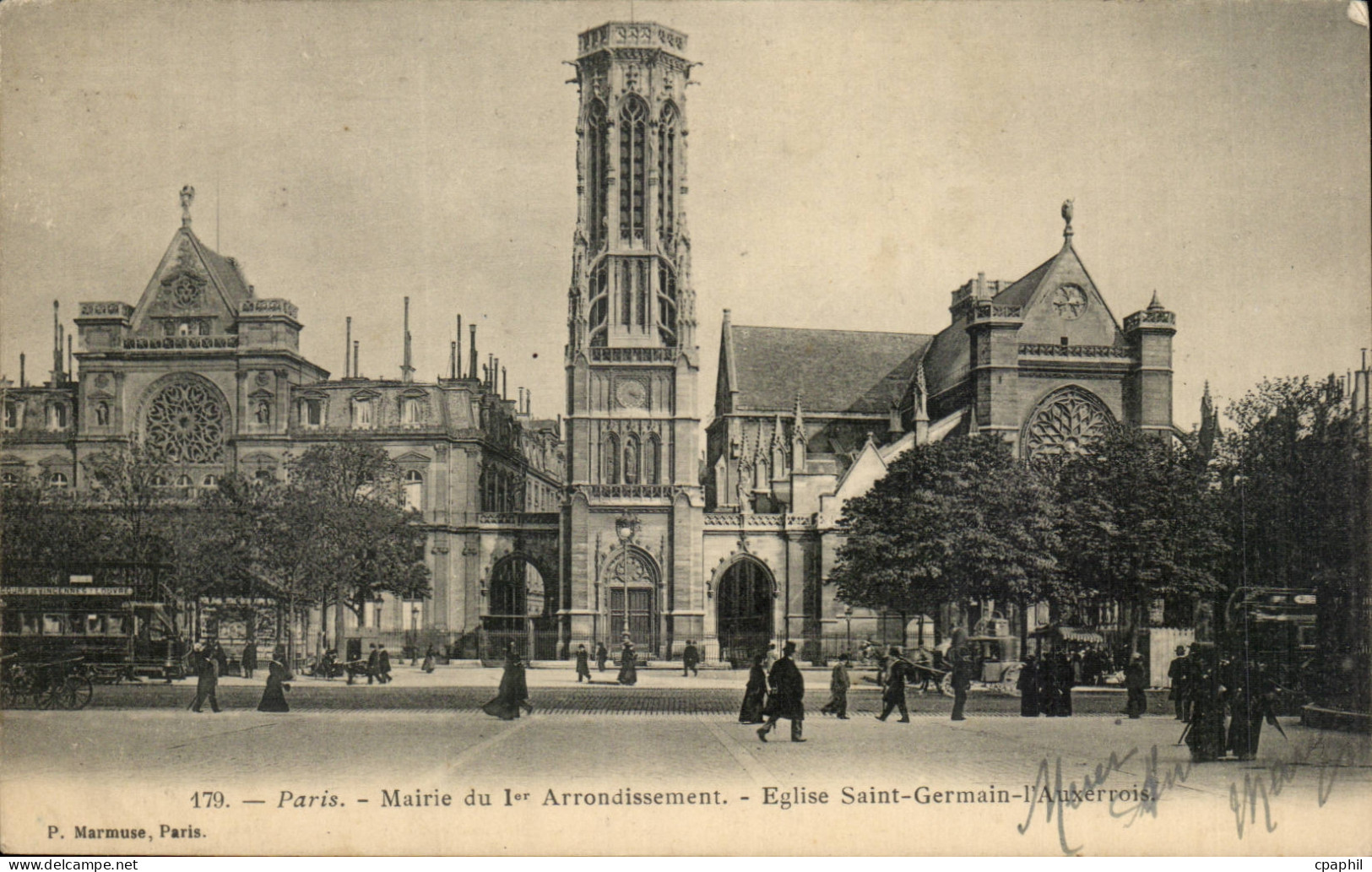 Paris CPA Mairie du 1er arrondissement Eglise Saint Germain l'auxerrois