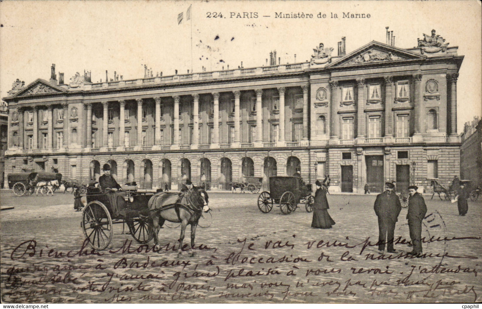 Paris CPA Ministere de la Marine