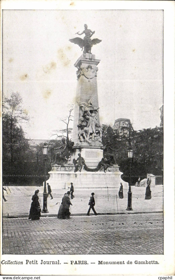 Paris CPA Monument Gambetta