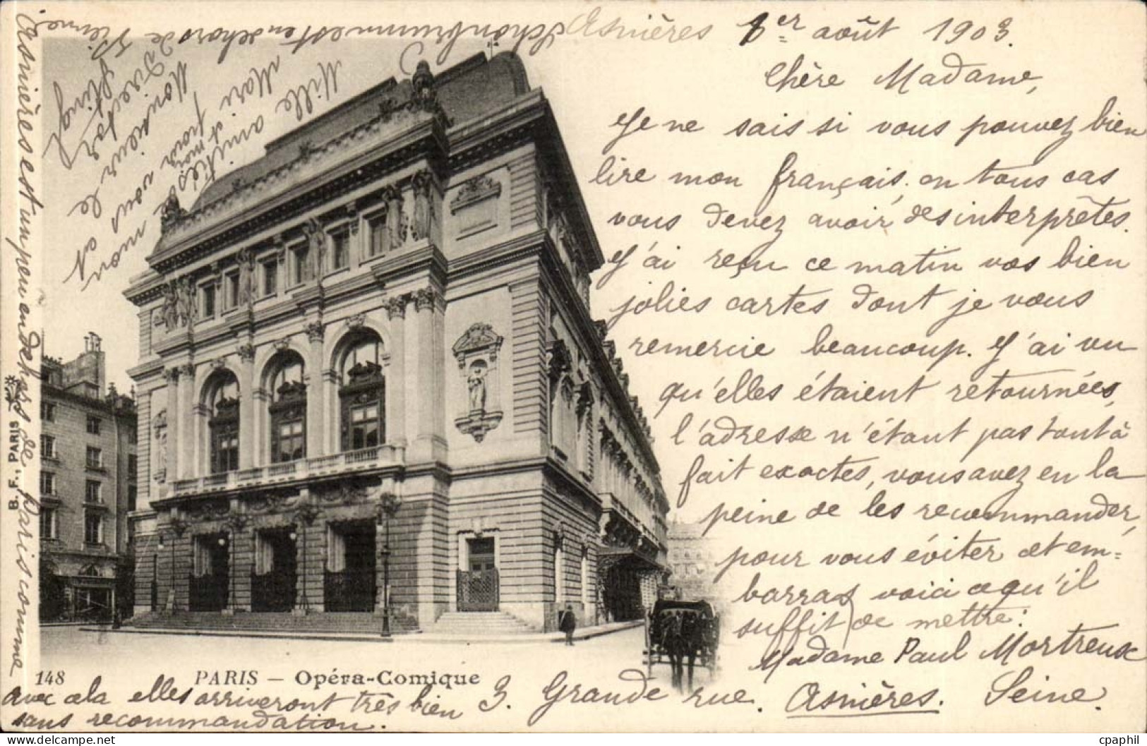 Paris CPA Opera comique
