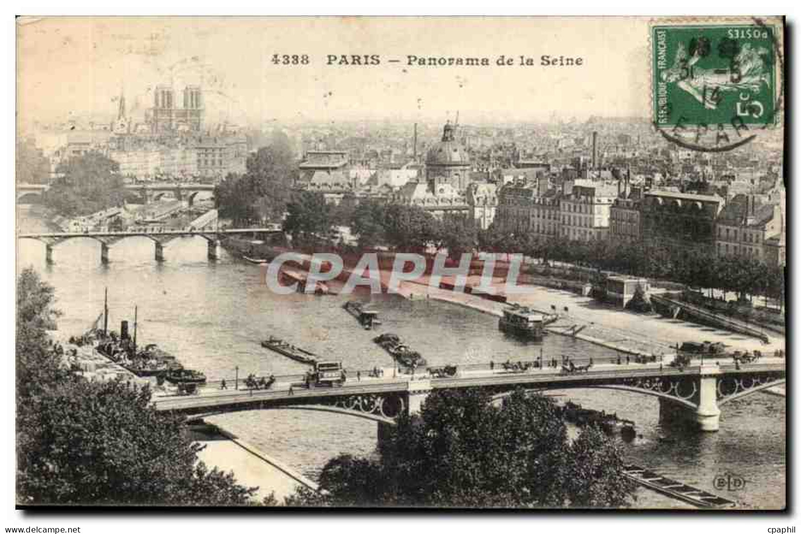 Paris CPA Panorama de la Seine
