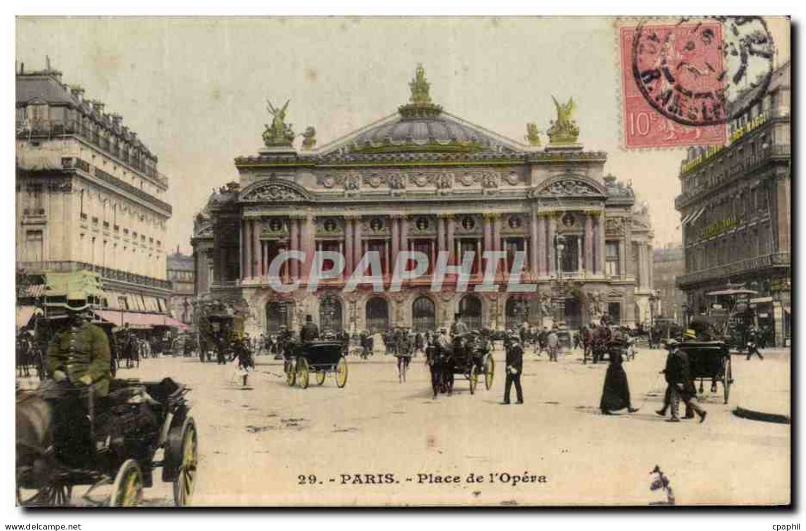 Paris CPA Place de l'opera