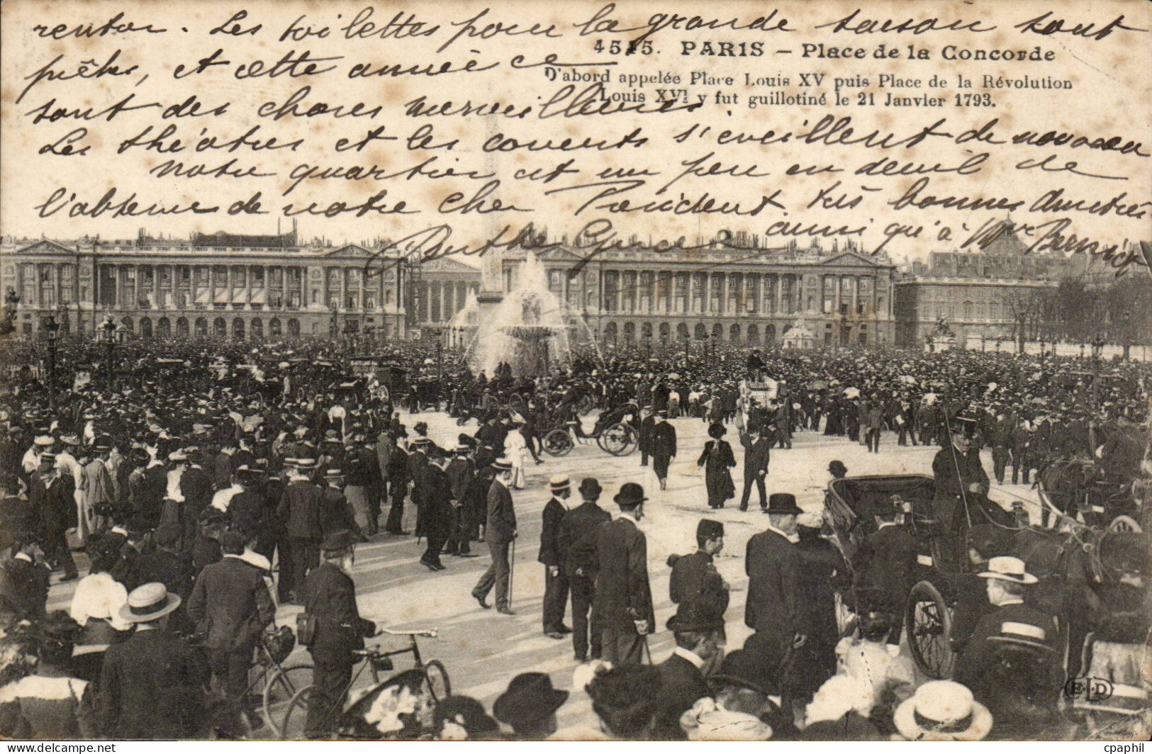 Paris CPA Place de la Concorde