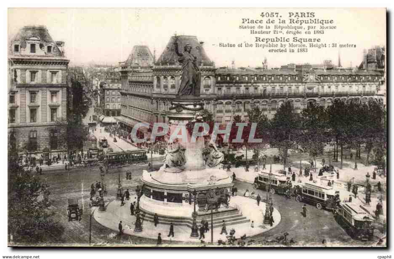 Paris CPA Place de la Republique