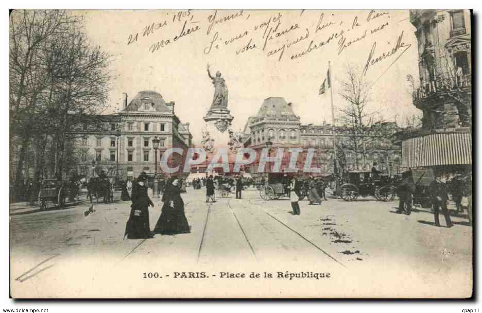 Paris CPA Place de la Republique