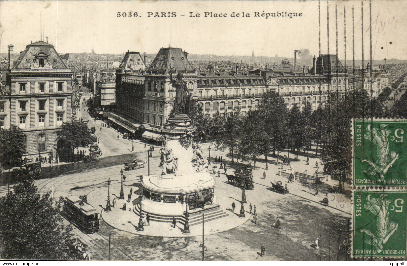Paris CPA place de la Republique