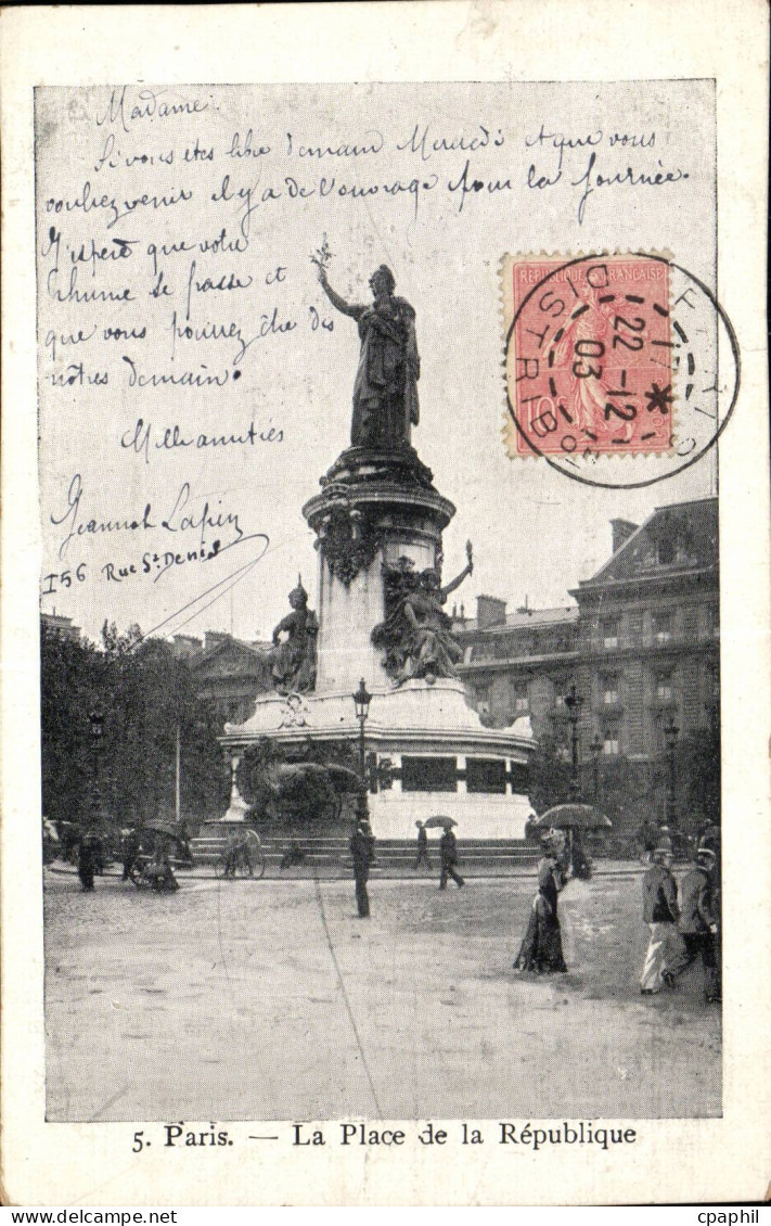 Paris CPA Place de la Republique