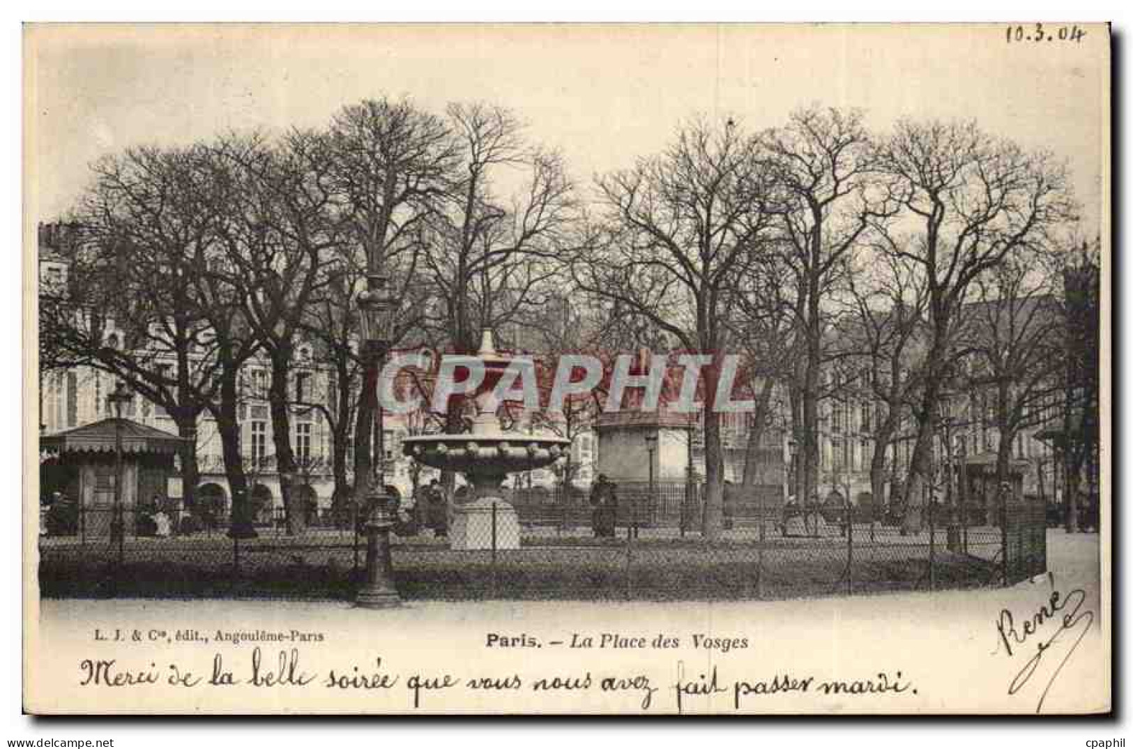 Paris CPA Place de Vosges