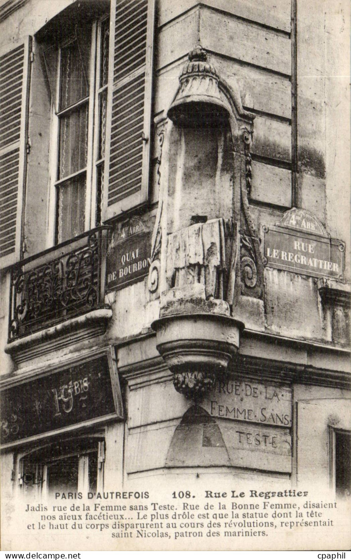 Paris CPA Rue Le Regrattier