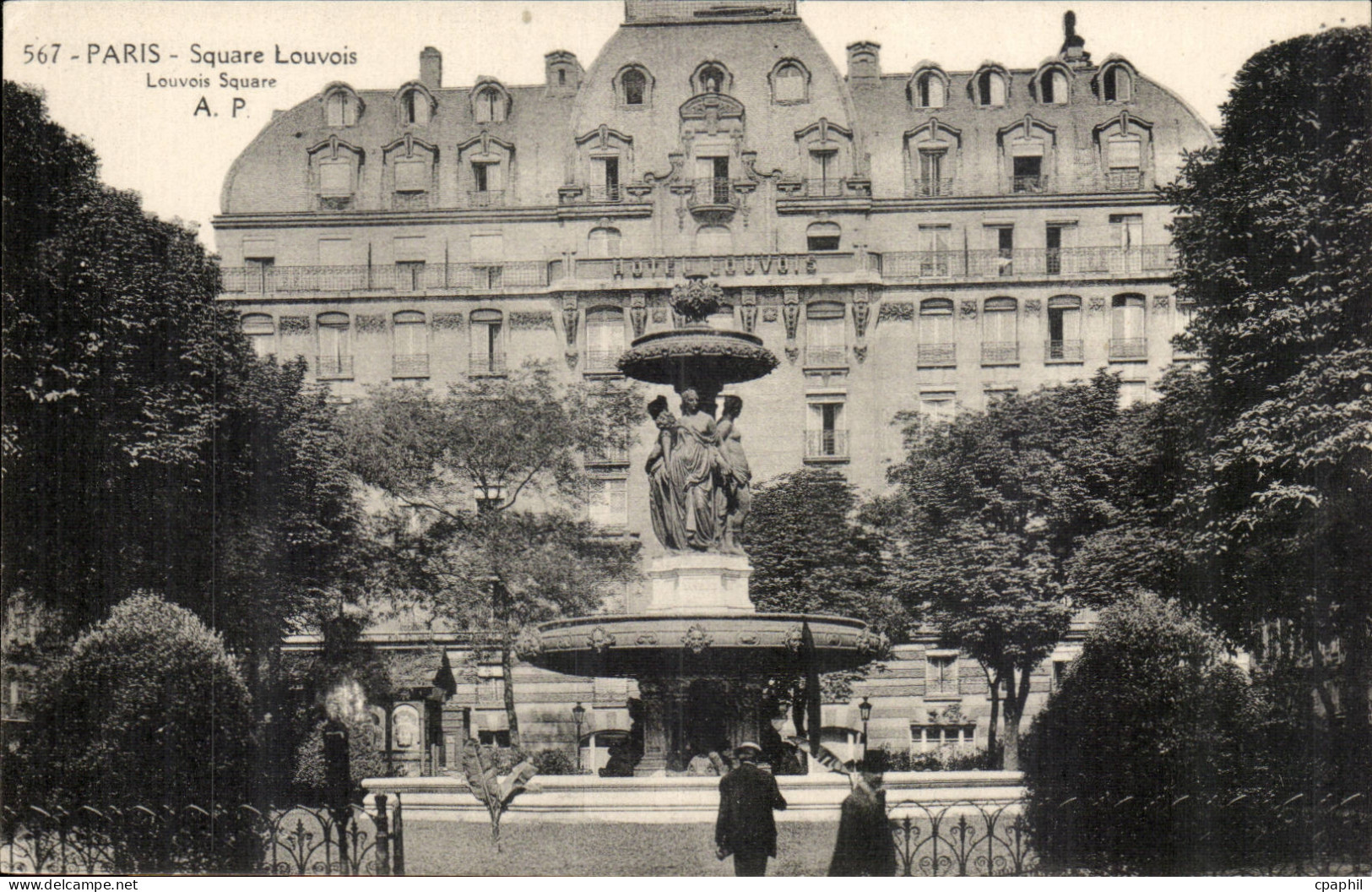 Paris CPA Square Louvois