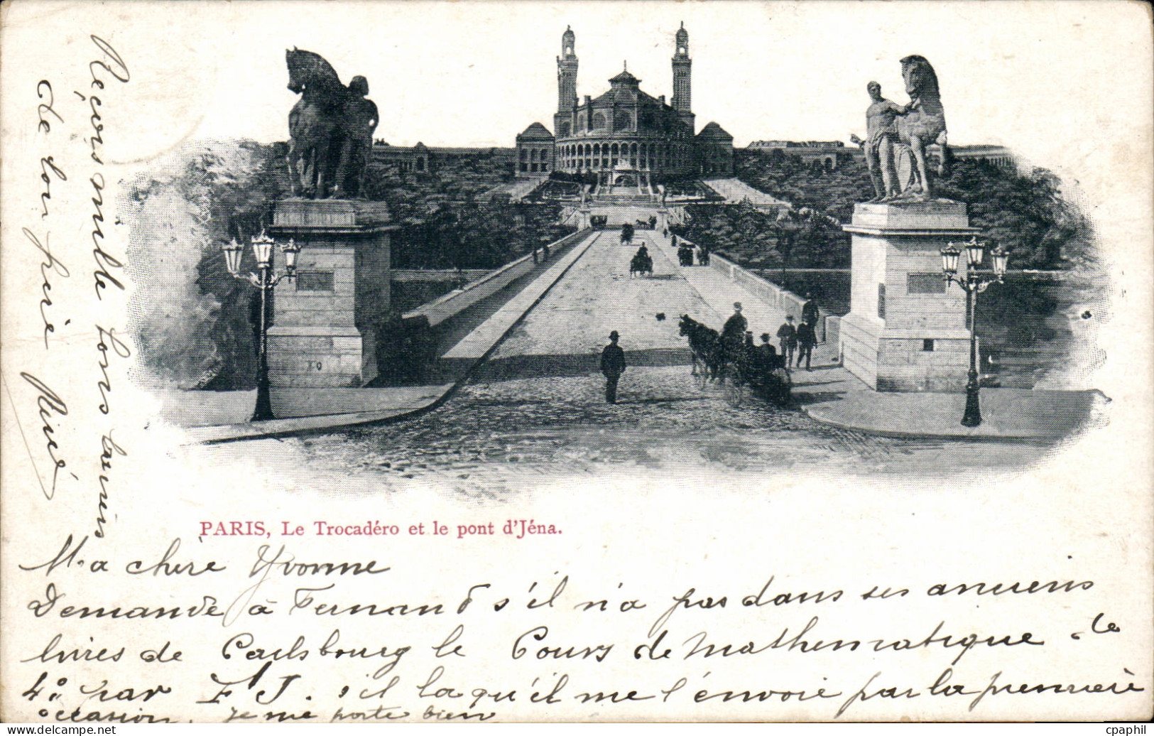 Paris CPA Trocadero et pont d'Iena