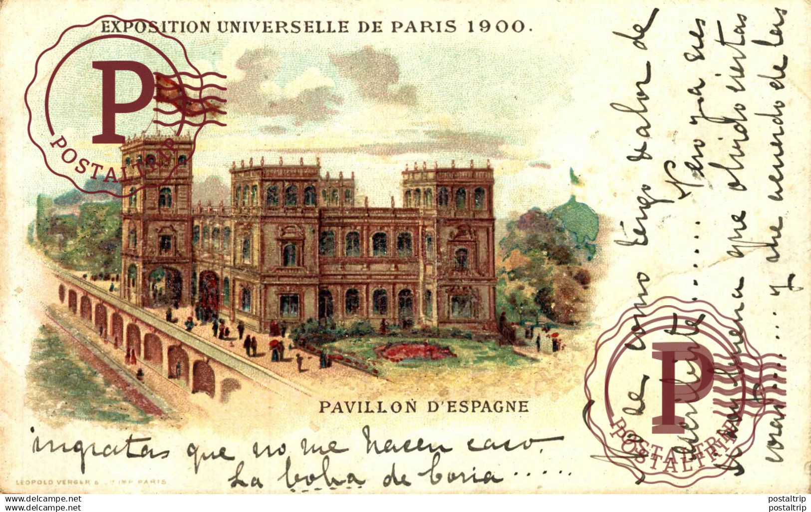 PARIS -- EXPOSITION DE 1900   Palais  Espagne ESPAÑA