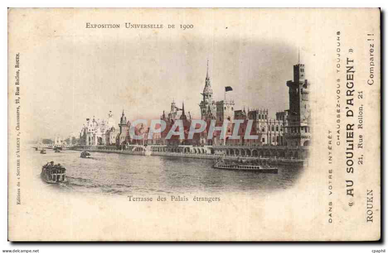 Paris - Exposition Universelle 1900 - Terrasse des Palais etrangers - CPA