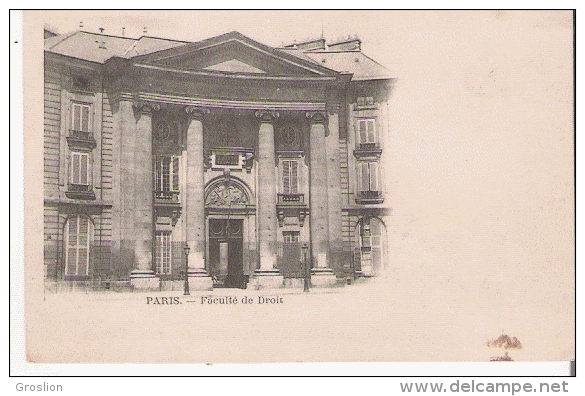 PARIS FACULTE DE DROIT
