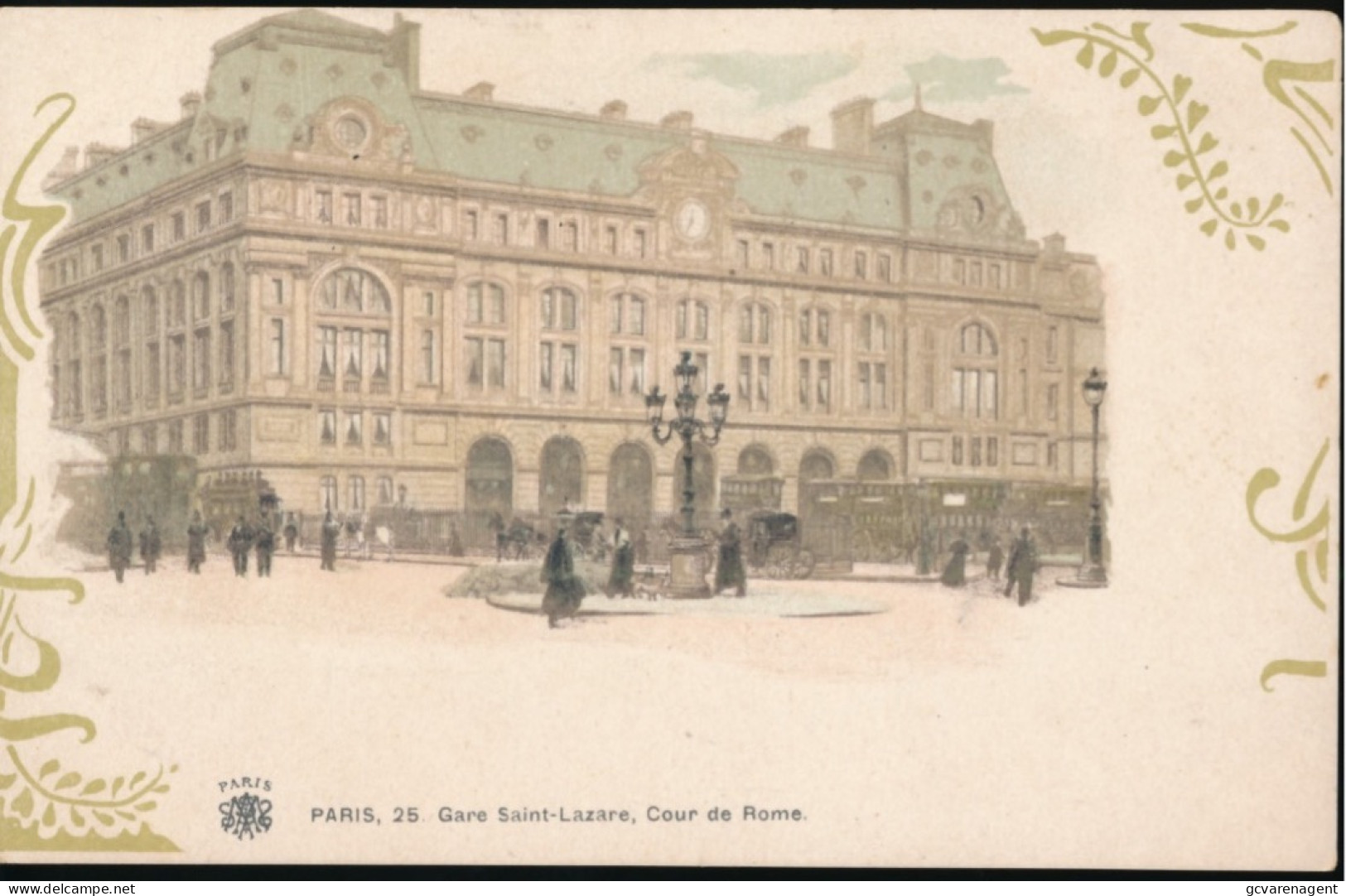 PARIS       GARE SAINT LAZARE , COUR DE ROME