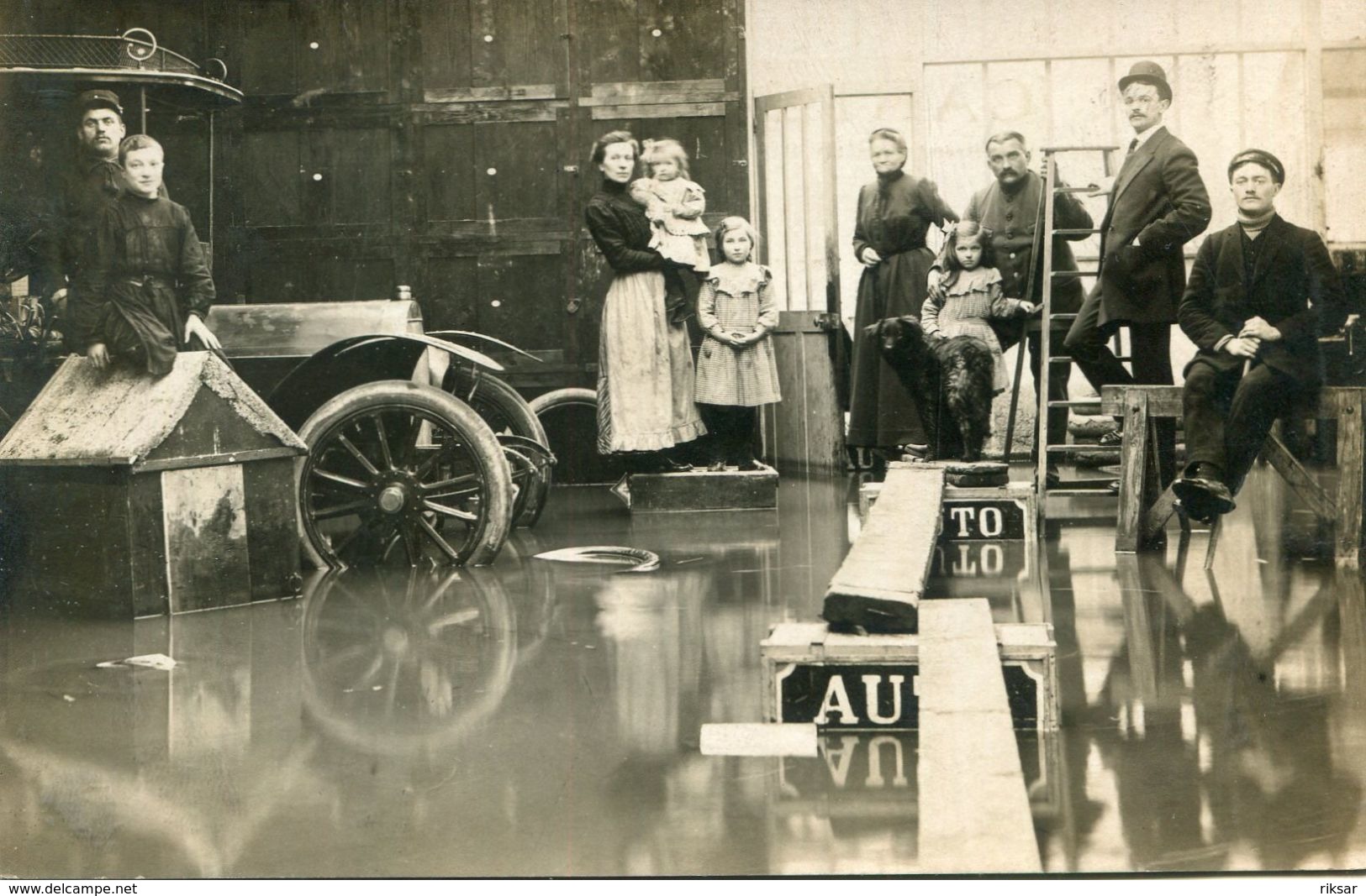 PARIS(INONDATION) CARTE PHOTO