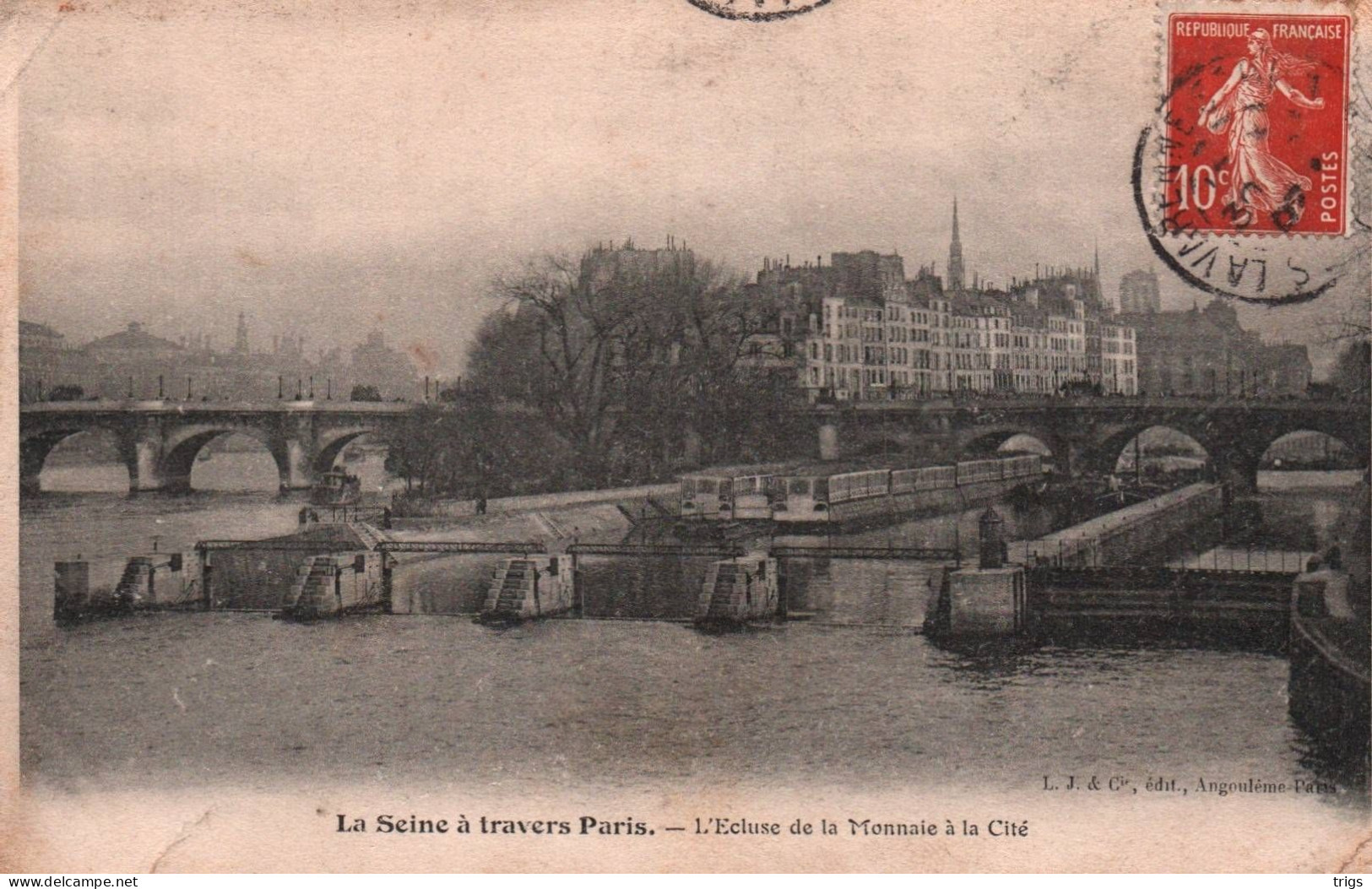 Paris - l'Écluse de la Monnaie à la Cité