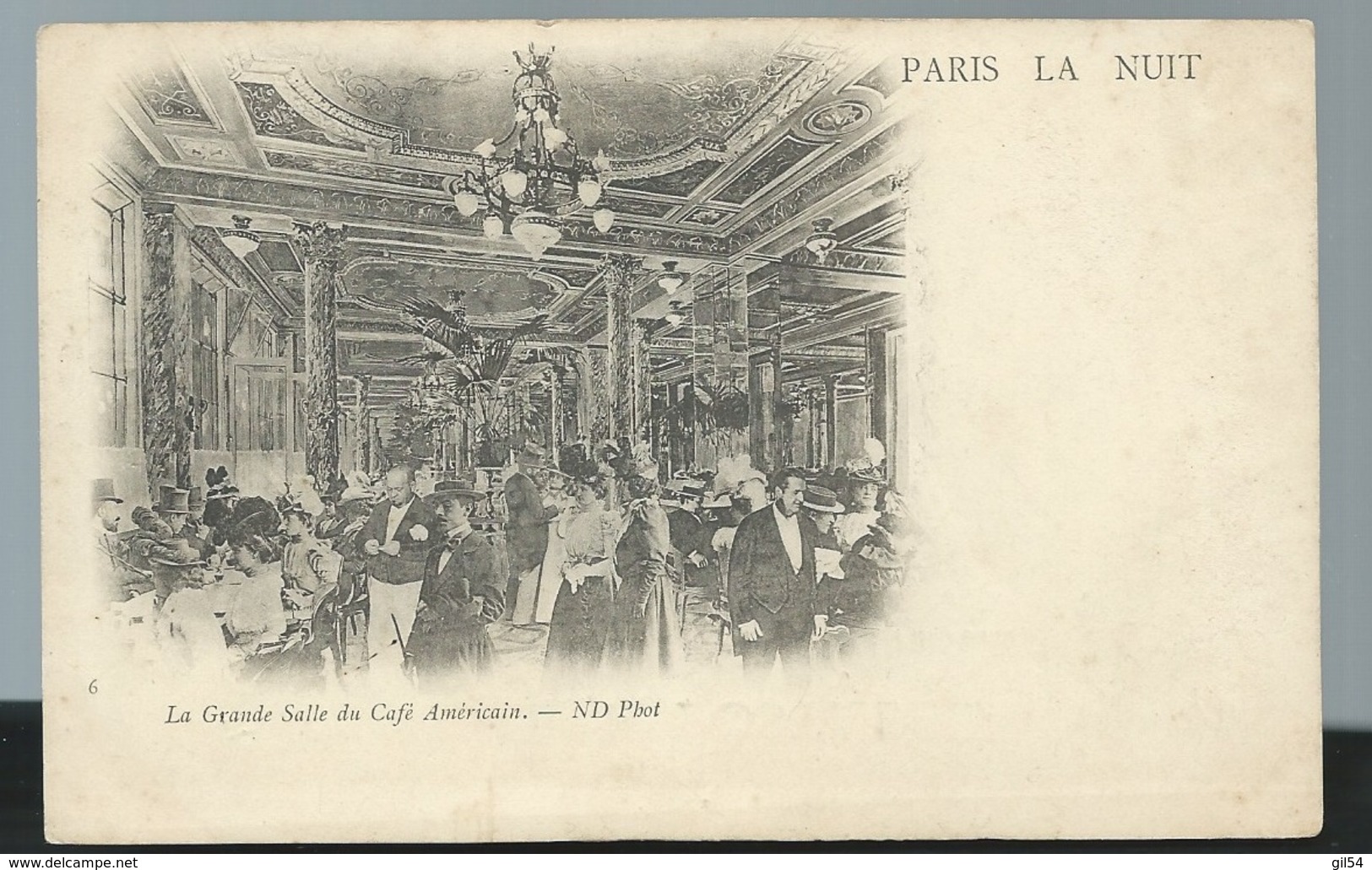 Paris  la nuit  -   la grande salle du café américain - obf1807