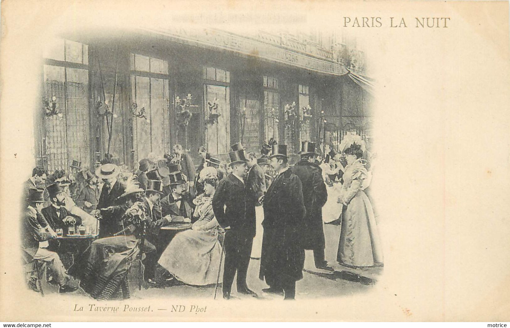 PARIS LA NUIT - la taverne Pousset.