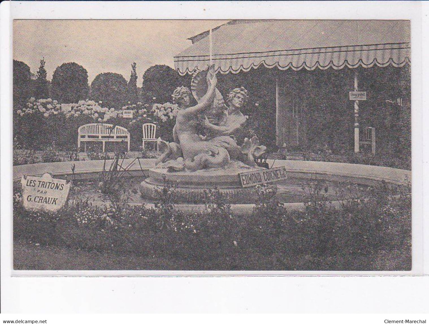 PARIS: les tritons par G. Craux, décoration de parcs et jardins - très bon état