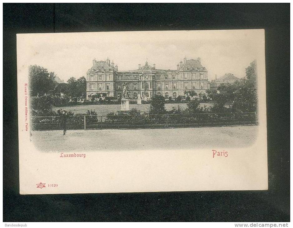 Paris - Luxembourg ( Jardin Palais Kunzli Frères éditeurs dos simple)